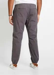 Loose Fit chinos med stretch slip on-bukse, Straight, bonprix