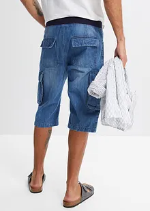 Lang bermudashorts i denim, Relaxed Fit, bonprix