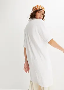 Oversized bluse med lommer, bonprix