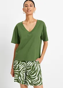 Oversized topp av ren økologisk bomull, bonprix