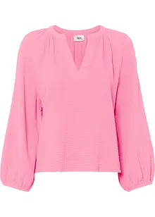 Musselin-bluse av bomull, bonprix