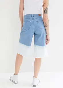 Wide Leg-jeans, Mid Waist, bermuda Dip Dye, John Baner JEANSWEAR