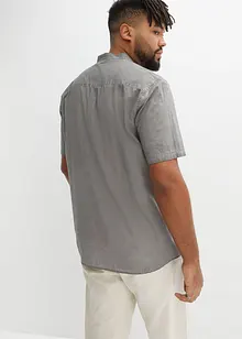 Kortermet skjorte i vasket look, bonprix