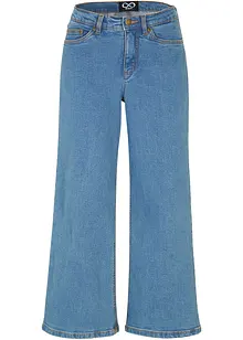 Wide Leg-jeans Mid Waist, Cropped, bonprix