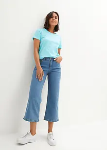 Wide Leg-jeans Mid Waist, Cropped, bonprix