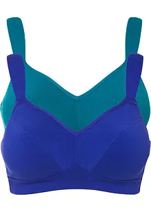 BH uten spiler med økologisk bomull (2-pack), bonprix