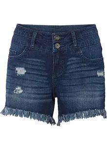 Jeans-shorts med frynser nederst på kanten, RAINBOW