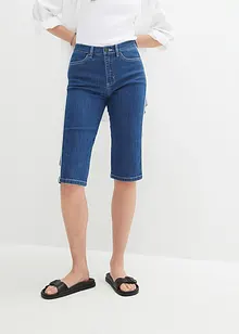 Slim Fit-bermudajeans High Waist, knelang, bonprix