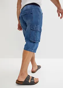 Lang jeans-bermuda, Loose Fit, bonprix