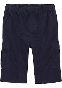 Pull on-bermudashorts i økologisk bomull med cargolommer, Regular Fit, bonprix