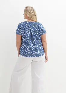 Jeans-bluse av økologisk bomull, bonprix