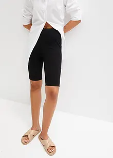 Behagelig High Waist-sykkelbukse av rib-jersey, bonprix