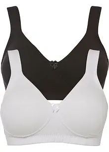 Minimizer T-skjorte-BH uten spiler med økologisk bomull (2-pack), bonprix