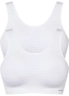 Feel Comfort, sømløs bustier (2-pack), bonprix