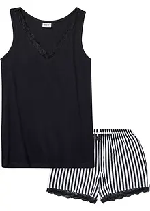 Pyjamas med fine blonder, bonprix