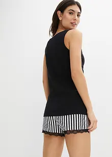 Pyjamas med fine blonder, bonprix