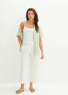 Culotte i lin, legglang, bonprix
