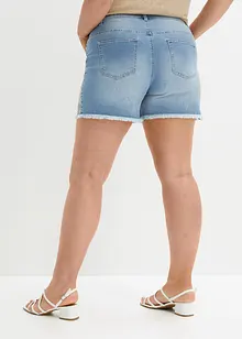 Jeans-shorts med broderi, bonprix