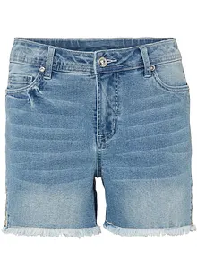 Jeans-shorts med broderi, bonprix