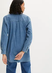 Oversized stretch-jeansbluse, bonprix