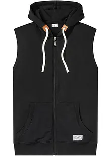 Sweat-vest med hette, bonprix