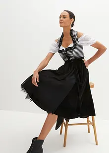 Dirndl med fløyelsskjørt (2-delt sett), bonprix