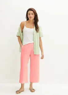 Culotte i lin, legglang, bonprix