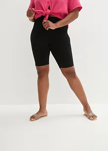 Behagelig High Waist-sykkelbukse av rib-jersey, bonprix