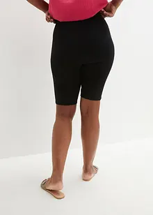 Behagelig High Waist-sykkelbukse av rib-jersey, bonprix