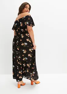 Carmen-kjole med print, bonprix