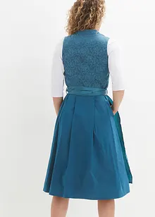 Dirndl med jacquardmønster og forkle, i midi-lengde (2-delt sett), bonprix