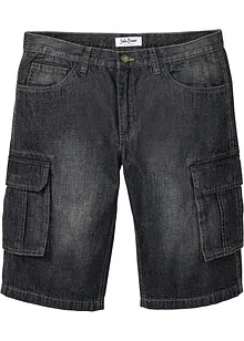 Bermudashorts i denim med cargolommer, Relaxed Fit, bonprix