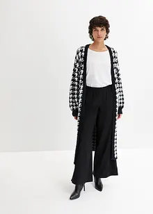 Cardigan med houndstooth-mønster, bonprix