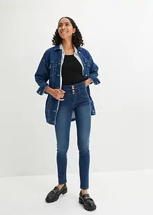 High Waist Jeans med lang knappestolpe, bonprix