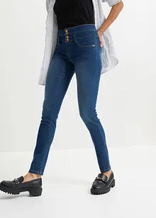 High Waist Jeans med lang knappestolpe, bonprix