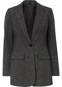 Blazer med ull-look, bonprix