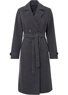 Vinter-trenchcoat med ull-look, bonprix