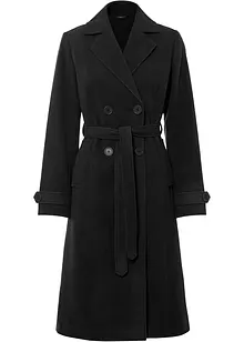 Vinter-trenchcoat med ull-look, bonprix