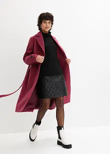 Vinter-trenchcoat med ull-look, bonprix