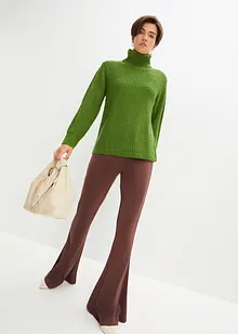 Strikket genser med rullekrage, bonprix