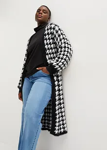 Cardigan med houndstooth-mønster, bonprix