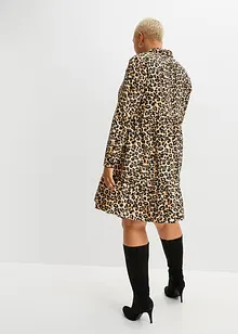 Kjole med animal-print, bonprix