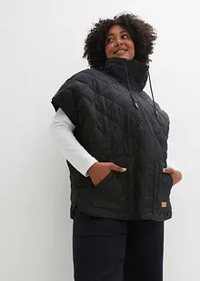 Oversized vattert  funksjons-vest, vannavvisende, bonprix