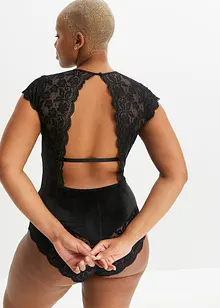Fløyelsbody uten bøyle, bonprix