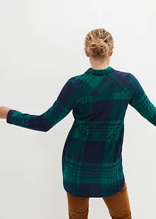 Lang mammabluse i bomullsflanell, bonprix