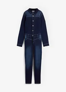 Stretch-termojeans-jumpsuit med myk innside, John Baner JEANSWEAR