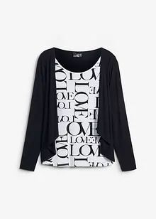 Topp med Typo-print, bonprix