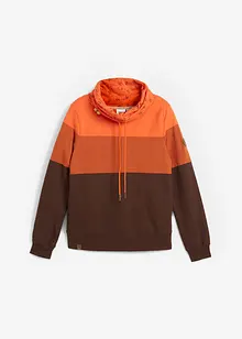 Sweatshirt med print på kragen, bonprix