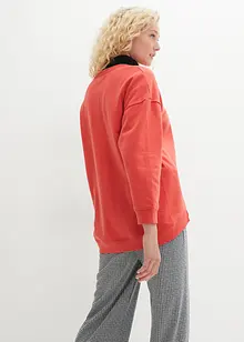 Oversized sweatshirt med splitt i nederkant, bpc bonprix collection