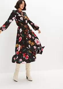 Midikjole i lett viskose, bonprix